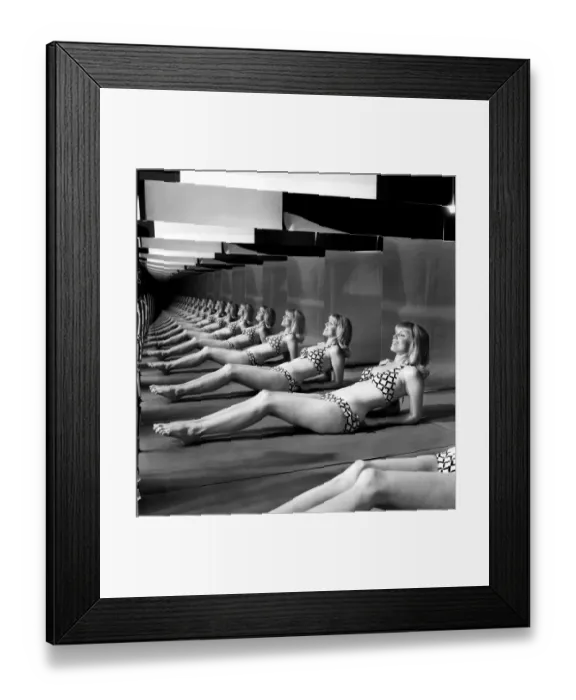 Framed Print : Photography  /  Mirror  /  Unusual. Model Nancy Lee. March 1975 75-01252-005