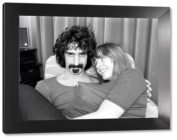 Frank Zappa Composer and musician and wife Gail. January 1971 71-00141-002