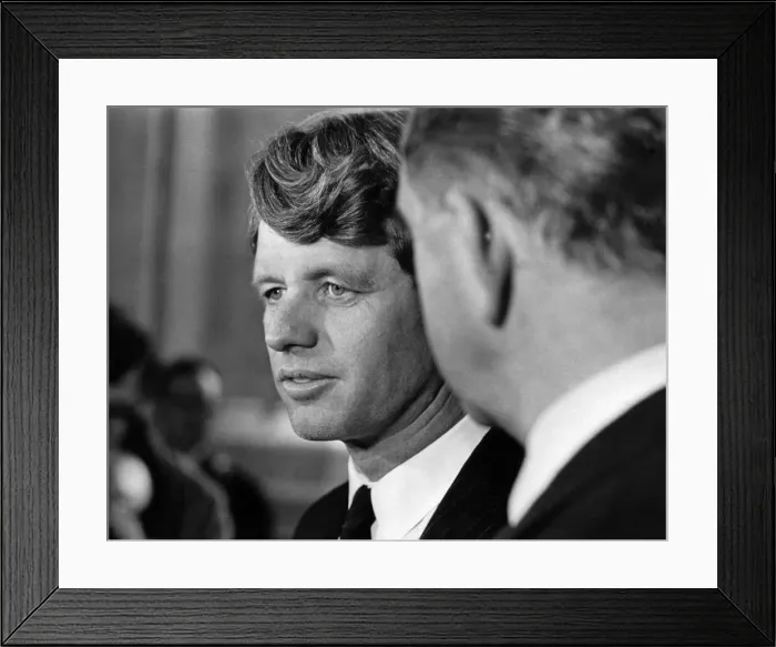 Framed Print : U. S. Senator Robert Kennedy with Commonwealth Secretary Mr Framed Print : U. S. Senator Robert Kennedy with Commonwealth Secretary Mr