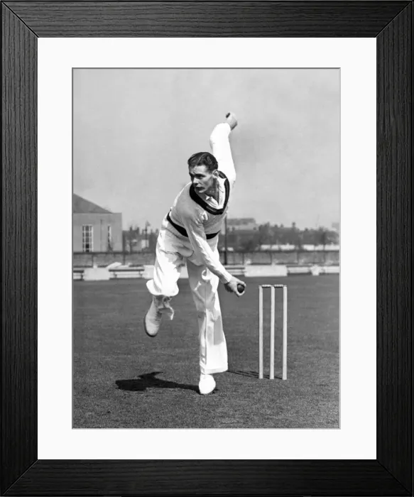 Framed Print : Lancs C. C. C. Roy Tattersall. September 1956 P007153 Framed Print : Lancs C. C. C. Roy Tattersall. September 1956 P007153