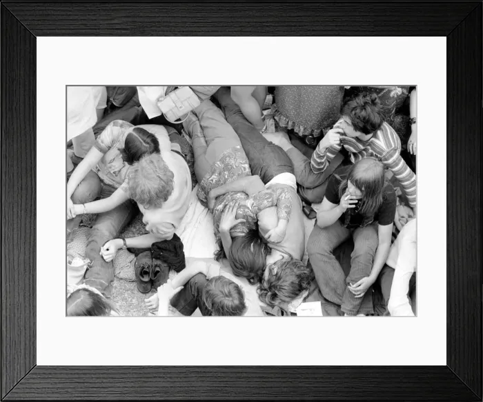 Framed Print : Hyde Park Pop Festival. July 1970 70-6854-021 Framed Print : Hyde Park Pop Festival. July 1970 70-6854-021
