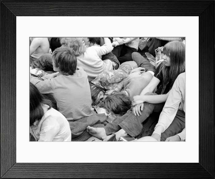 Framed Print : Hyde Park Pop Festival. July 1970 70-6854-016 Framed Print : Hyde Park Pop Festival. July 1970 70-6854-016