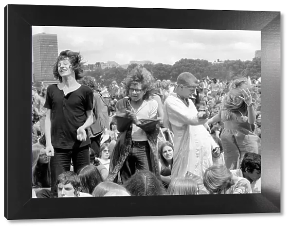 Hyde Park Pop Festival. Some of the crowd danced. July 1970 70-6854-007