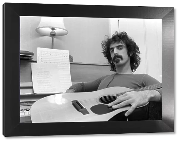 Frank Zappa Composer and musician seen here at home. January 1971 71-00141-006