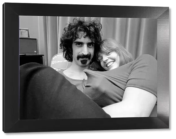 Frank Zappa Composer and musician and wife Gail. January 1971 71-00141-003