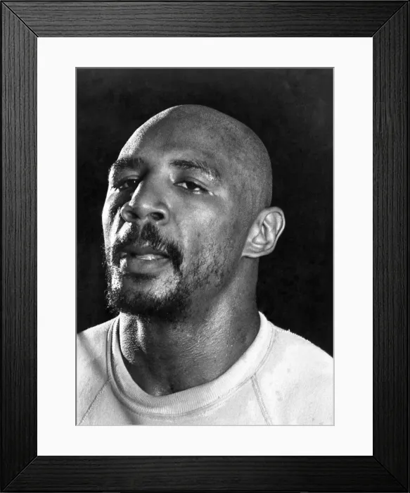 Framed Print : Boxer: Marvin Hagler. Circa January 1983 P005829 Framed Print : Boxer: Marvin Hagler. Circa January 1983 P005829