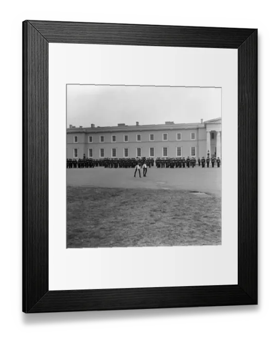 Framed Print : Glamour  /  Military  /  Unusual: Bunny girls at Sandhurst. April 1977 77-01991-001