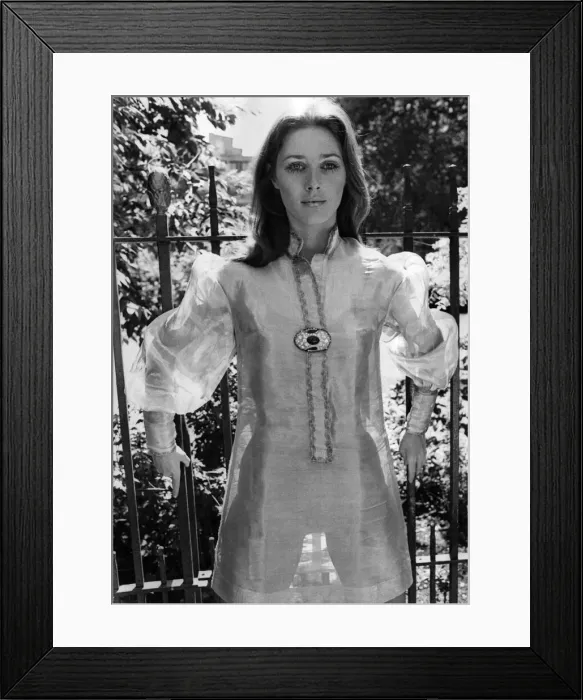 Framed Print : Gleaming beautifully in the sunshine - Clare Chisholms outfit. June 1968 P006315