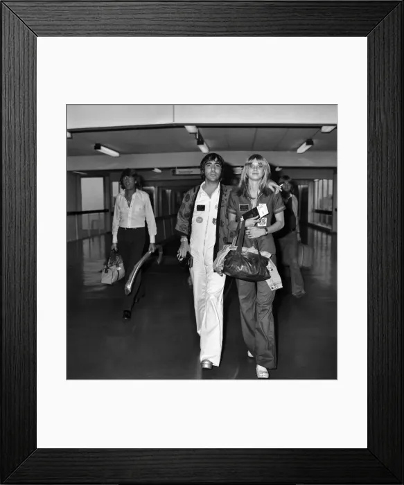 Framed Print : Keith Moon, drummer with rock group The Who and Annette Walterlax Framed Print : Keith Moon, drummer with rock group The Who and Annette Walterlax