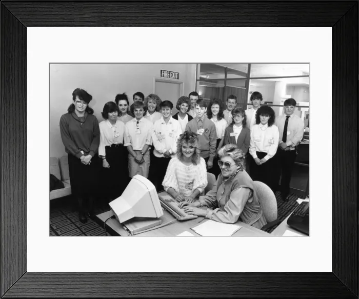 Framed Print : Northumbria Ambulance Service Youth Training Scheme Trainees at the start of their course