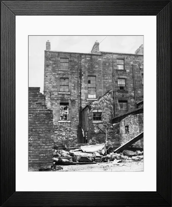 Framed Print : Derelict housing in an area of Newcastle Framed Print : Derelict housing in an area of Newcastle