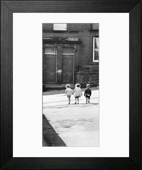 Framed Print : Derelict housing in an area of Newcastle - An adventure to Children finding anythig to Framed Print : Derelict housing in an area of Newcastle - An adventure to Children finding anythig to