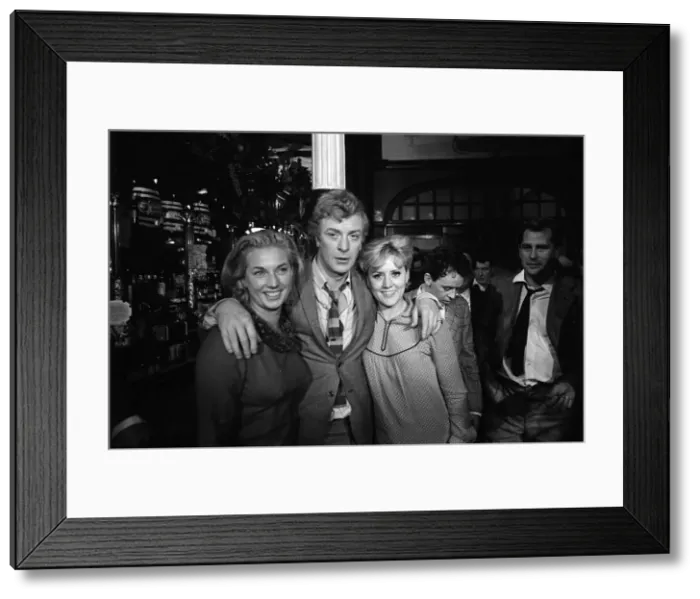 Framed Print : Michael Caine on set in the film Alfie The fight scene takes place in the Black Framed Print : Michael Caine on set in the film Alfie The fight scene takes place in the Black