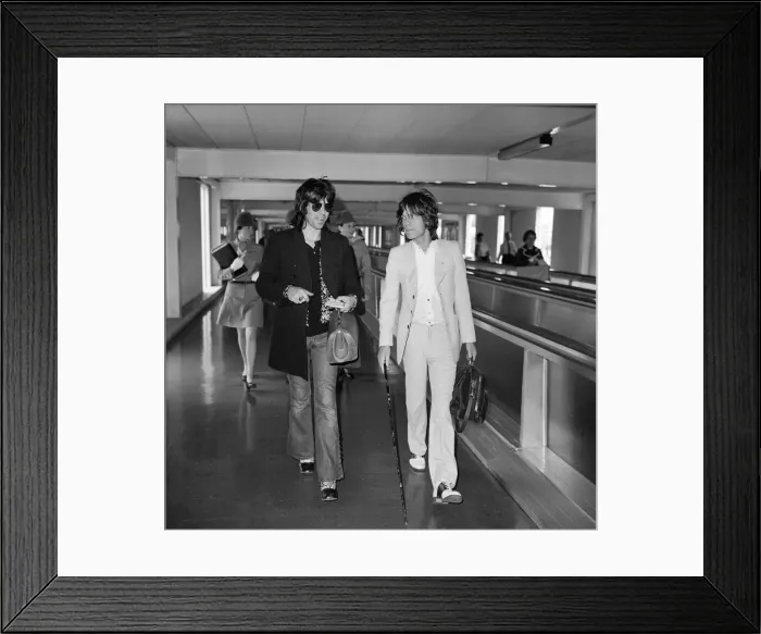 Framed Print : Rolling Stones: Keith Richards and Mick Jagger leaving London Framed Print : Rolling Stones: Keith Richards and Mick Jagger leaving London