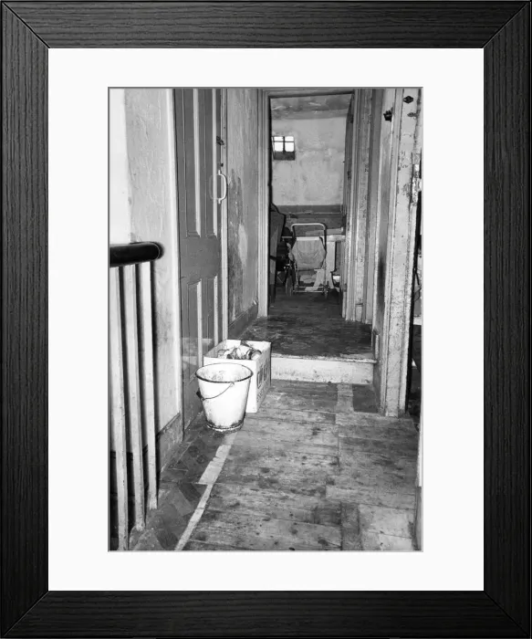 Framed Print : The Interior of slum housing in an area of Newcastle Framed Print : The Interior of slum housing in an area of Newcastle
