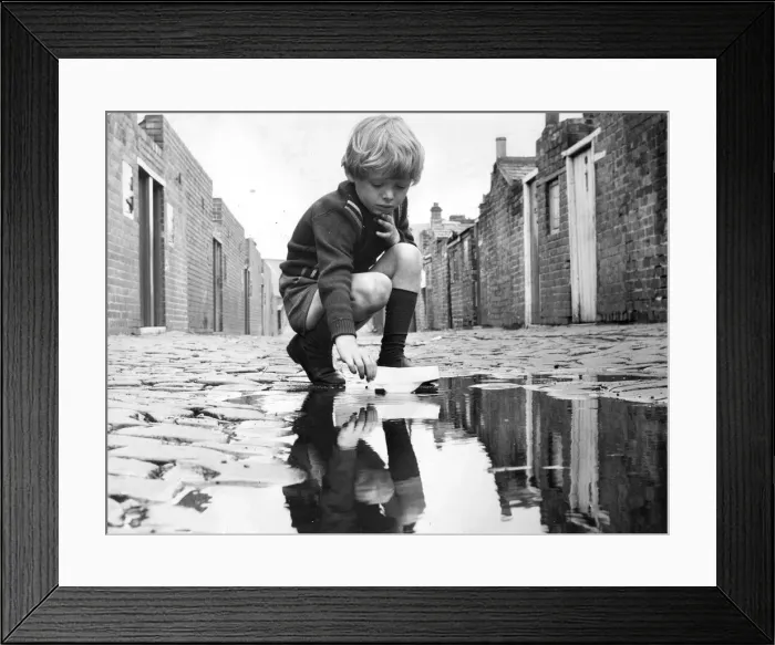 Framed Print : Derelict housing in an area of Newcastle - An adventure to Children finding anythig to Framed Print : Derelict housing in an area of Newcastle - An adventure to Children finding anythig to