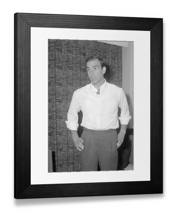 Framed Print : Actor Sean Connery seen here at a London hotel. 27th November 1962 Framed Print : Actor Sean Connery seen here at a London hotel. 27th November 1962