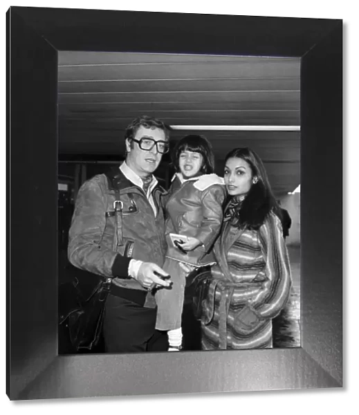 L. A. P. Michael Caine and Family. Actor Michael Caine and his wife Shakira leaving London