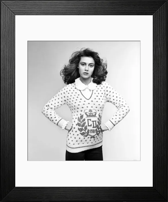 Framed Print : Clothing: Fashions: Royal Look Pattern: Models wearing patterned tops