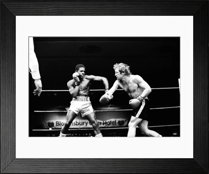 Framed Print : Errol Christie v. Joel Bonnetaz. 1st Feb 1984