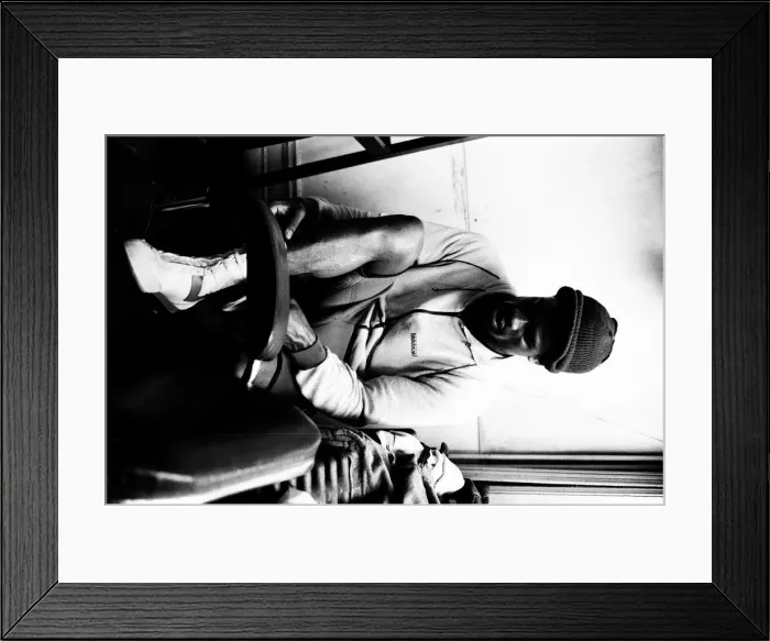 Framed Print : Boxer Errol Christie training for his fight against Mark Kaylor in the Thomas O Framed Print : Boxer Errol Christie training for his fight against Mark Kaylor in the Thomas O