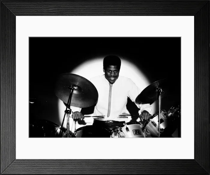 Framed Print : Boxer Errol Christie launching a London Cabaret. 4th Feb 1982