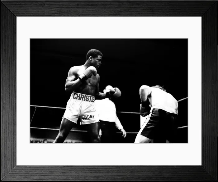 Framed Print : Errol Christie v. Joel Bonnetaz. 1st Feb 1984