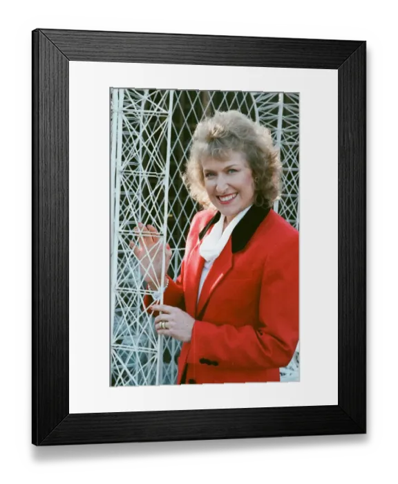 Framed Print : Dietician and writer of Keep Fit and Healthy Eating books Rosemary Conley pictured