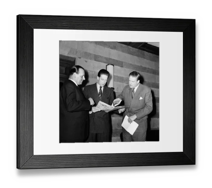 Framed Print : George Henry Hubert Lascelles, 7th Earl of Harewood (center Framed Print : George Henry Hubert Lascelles, 7th Earl of Harewood (center