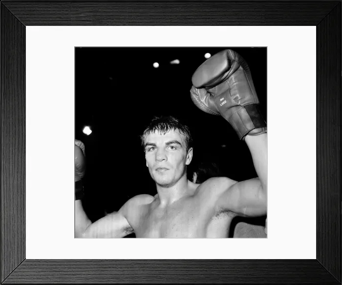 Framed Print : Boxing Errol Christie against Mark Kaylor 5th November 1985