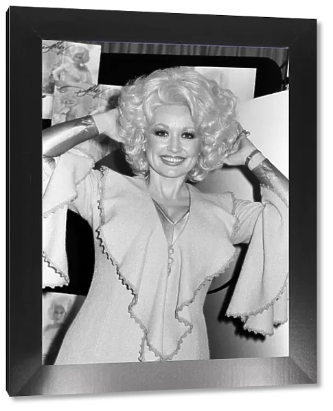 Dolly Parton seen here at the Cafe Royal, London at the start of her U. K. concert tour