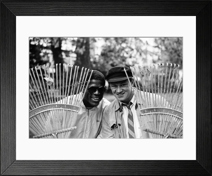 Framed Print : Boxers Errol Christie and Tony Sibson. 30th October 1986 Framed Print : Boxers Errol Christie and Tony Sibson. 30th October 1986