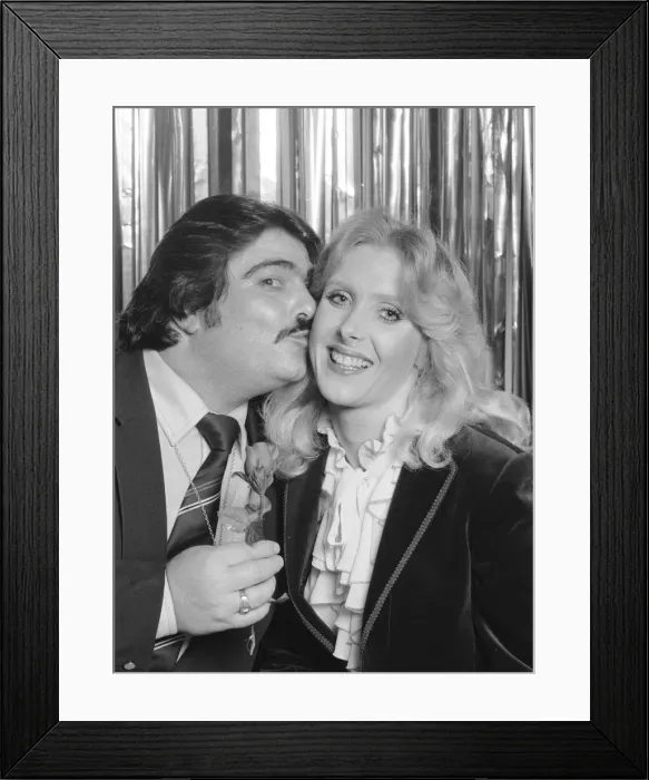 Framed Print : Renee and Renato singing duo with the UK Christmas number one single of 1982 with Framed Print : Renee and Renato singing duo with the UK Christmas number one single of 1982 with