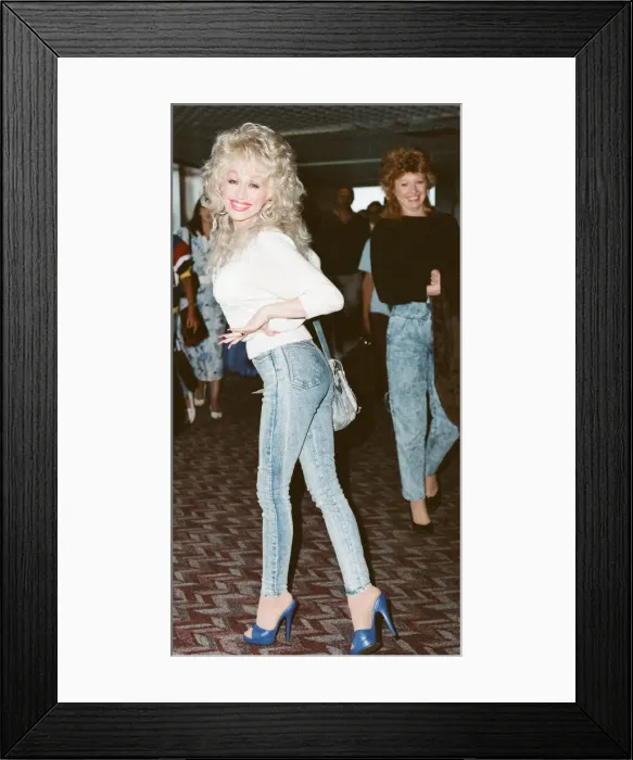 Framed Print : Country & Western singer Dolly Parton pictured here at London Airport shortly after Framed Print : Country & Western singer Dolly Parton pictured here at London Airport shortly after
