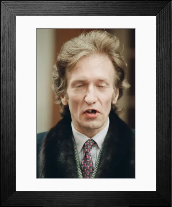 Framed Print : John Hervey, the seventh Marquess of Bristol, leaves St Marys Hospital in Paddington Framed Print : John Hervey, the seventh Marquess of Bristol, leaves St Marys Hospital in Paddington