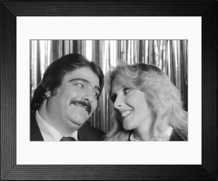 Framed Print : Renee and Renato singing duo with the UK Christmas number one single of 1982 with Framed Print : Renee and Renato singing duo with the UK Christmas number one single of 1982 with