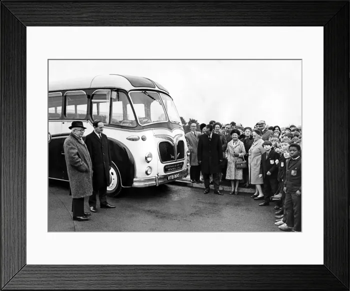 Framed Print : The bus which was presented to Campion High School for Boys, Leamington Framed Print : The bus which was presented to Campion High School for Boys, Leamington