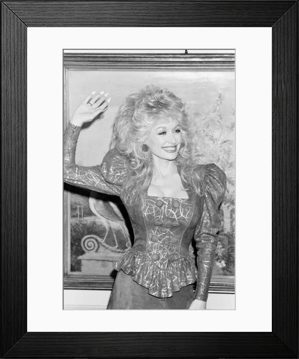 Framed Print : U. S. singer Dolly Parton seen here at the Dorchester Hotel, Central London Framed Print : U. S. singer Dolly Parton seen here at the Dorchester Hotel, Central London