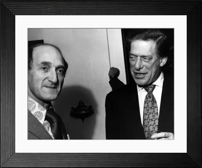 Framed Print : George Henry Hubert Lascelles, 7th Earl of Harewood & Ron Moody actor Framed Print : George Henry Hubert Lascelles, 7th Earl of Harewood & Ron Moody actor