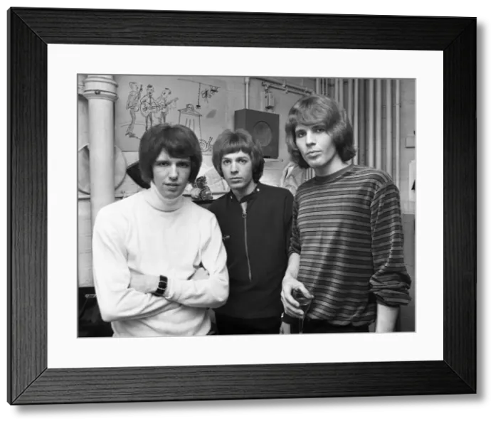 Framed Print : The Walker Brothers from California, USA, in their dressing room at the Coventry Theatre Framed Print : The Walker Brothers from California, USA, in their dressing room at the Coventry Theatre