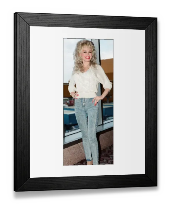 Framed Print : Country & Western singer Dolly Parton pictured here at London Airport shortly after Framed Print : Country & Western singer Dolly Parton pictured here at London Airport shortly after