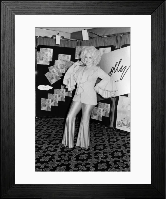 Framed Print : Dolly Parton seen here at the Cafe Royal, London at the start of her U. K. concert tour Framed Print : Dolly Parton seen here at the Cafe Royal, London at the start of her U. K. concert tour