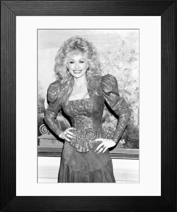 Framed Print : U. S. singer Dolly Parton seen here at the Dorchester Hotel, Central London Framed Print : U. S. singer Dolly Parton seen here at the Dorchester Hotel, Central London