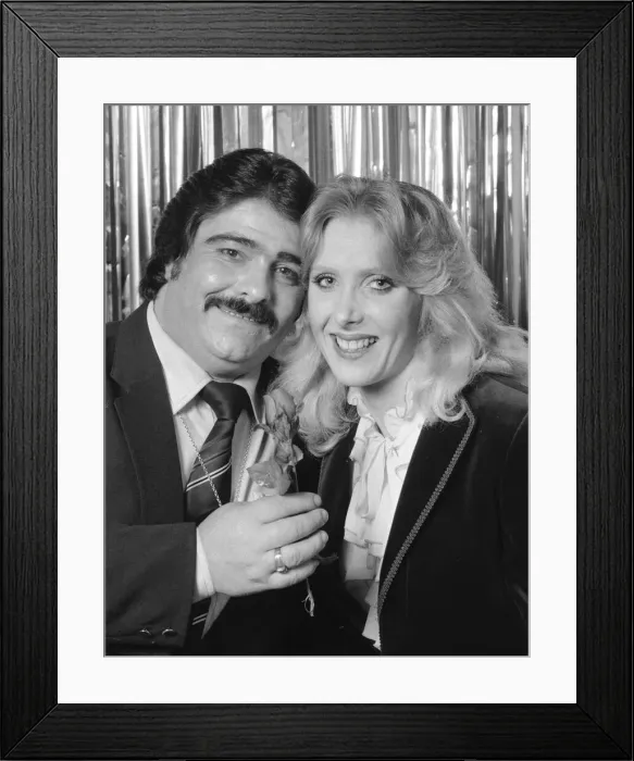 Framed Print : Renee and Renato singing duo with the UK Christmas number one single of 1982 with Framed Print : Renee and Renato singing duo with the UK Christmas number one single of 1982 with