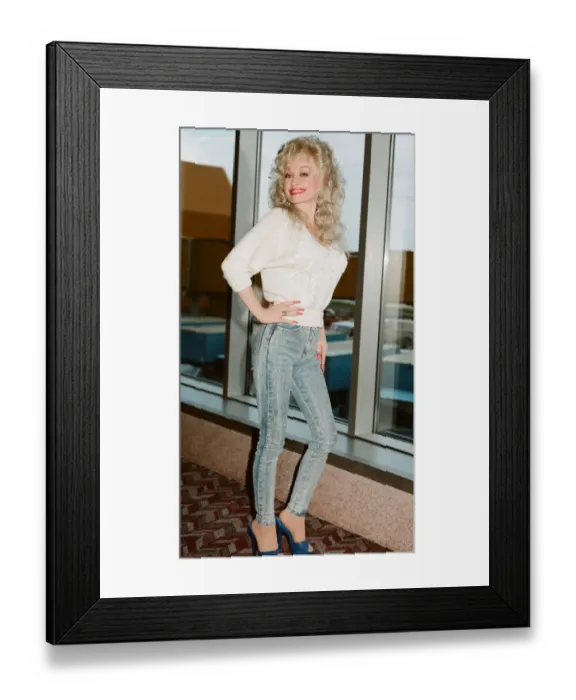 Framed Print : Country & Western singer Dolly Parton pictured here at London Airport shortly after Framed Print : Country & Western singer Dolly Parton pictured here at London Airport shortly after
