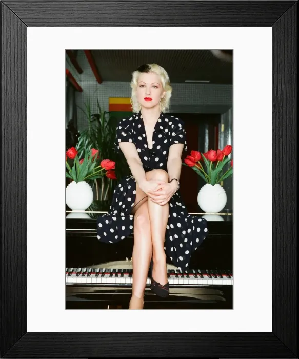 Framed Print : Cyndi Lauper american singer May 1989. Cyndi is in Britain to
