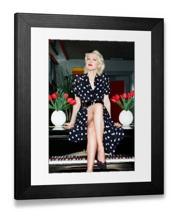 Framed Print : Cyndi Lauper american singer May 1989. Cyndi is in Britain to