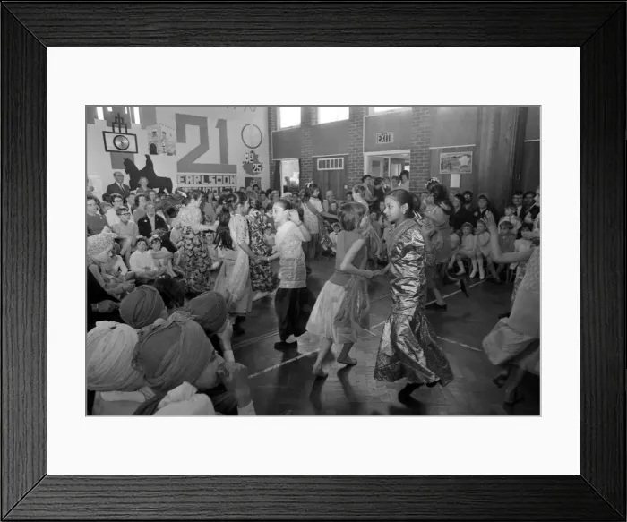 Framed Print : May Day celebrations took on an international flavour at the Earlsdon Methodist Church