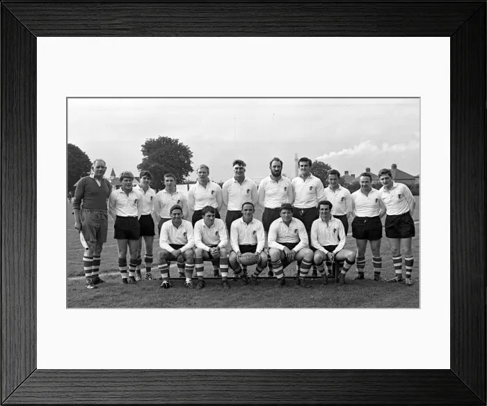 Framed Print : Rugby Lions RFC team photo. 14th September 1966 Framed Print : Rugby Lions RFC team photo. 14th September 1966