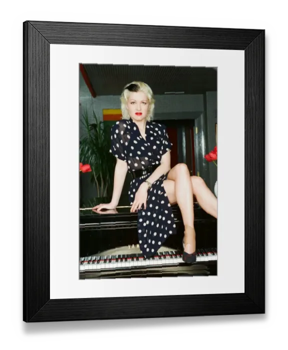 Framed Print : Cyndi Lauper american singer May 1989. Cyndi is in Britain to